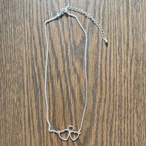 Elegant Silver Heart Necklace
